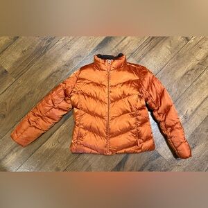 Eddie Bauer Women's Vibrant Orange Puffer Jacket